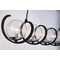 Maxim Lighting Curlicue 5-Light 7" Wide Black / Polished Nickel Pendant Light 35105CDBKPN - alternate 3